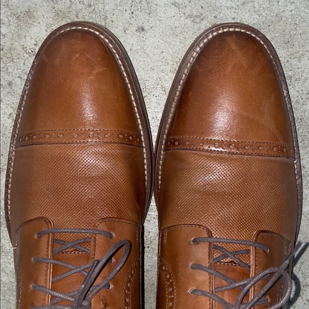 Johnston & Murphy Tan Leather Oxfords - Picture 7 of 8